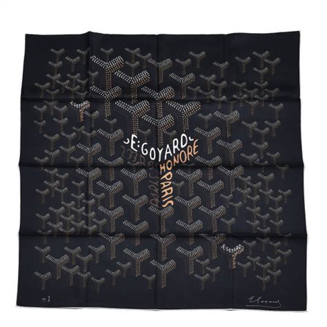 goyard scarg|black goyardine scarf.